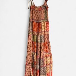 Bohemian Patchwork Maxi Dress